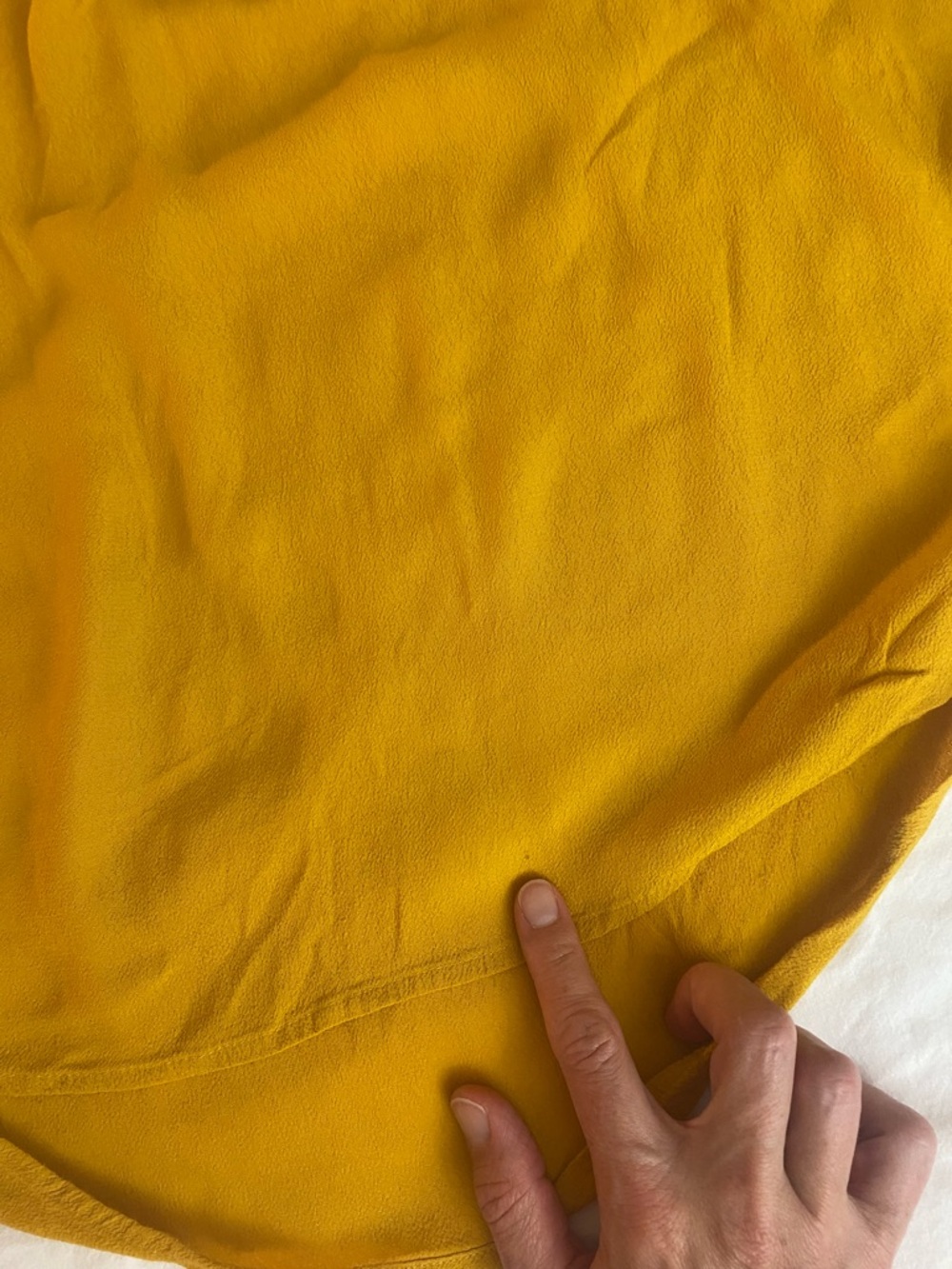 Madewell Central Drapey Popover Mustard Shirt Size S - Picture 8 of 9